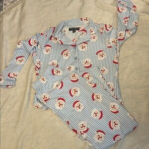 Striped Santa Pajama Set